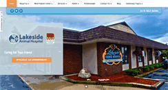 Desktop Screenshot of lakesideanimalhospital.biz
