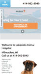 Mobile Screenshot of lakesideanimalhospital.biz